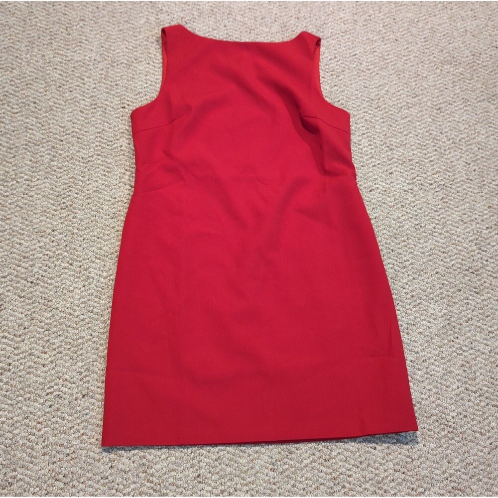 Commense Red Mini Dress Medium Sleeveless Round Neck Party Cocktail Summer